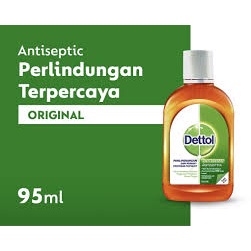 Antiseptik Dettol cair Anti Bakteri 95 ml COD ORIGINAL-BPOM