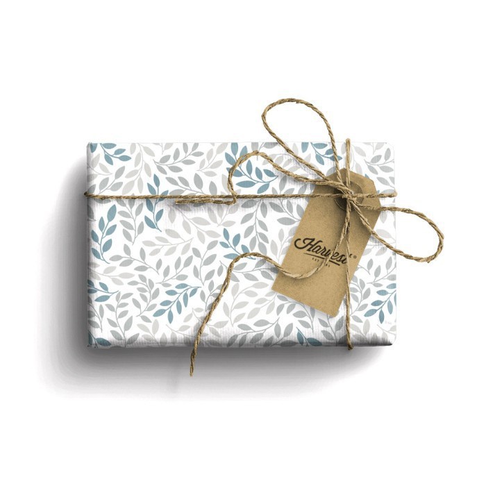 

Paket Kertas Kado & Tag Harvest Good Vibes Gift Set - Grey Leaves