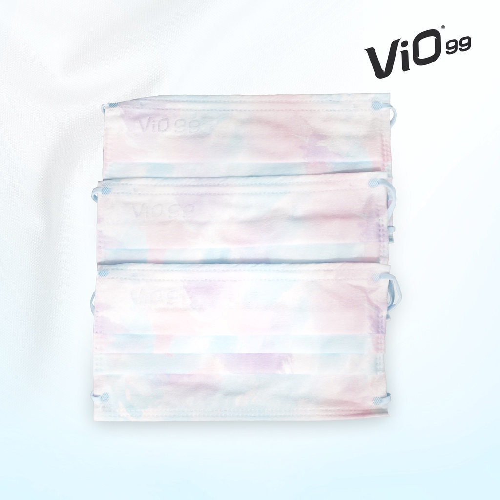 Vio Spectrum Mask '10S 3Ply Earloop Cloud masker cloud edition filtrasi 99%