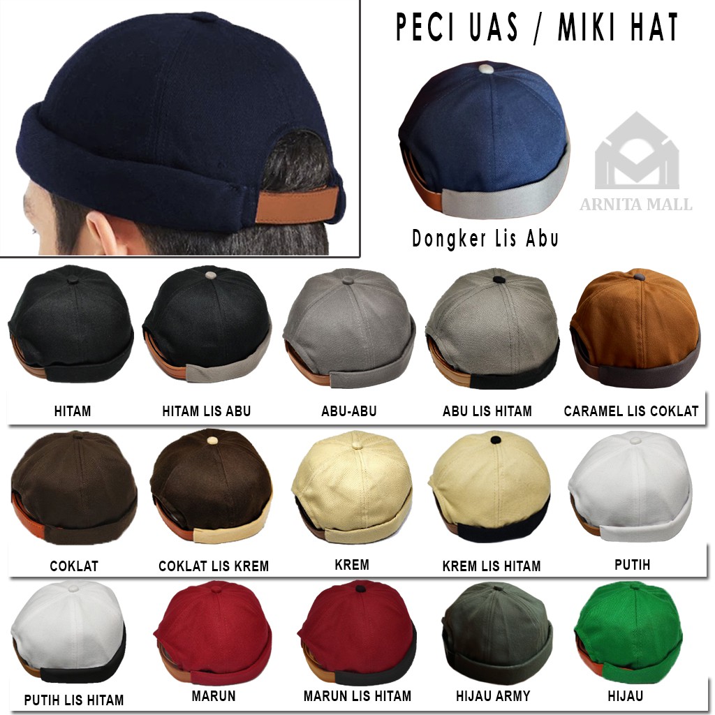Peci Topi Miki Hat Dewasa / Topi Peci Miki Hat / Topi Peci UAS / Kopiah Dewasa