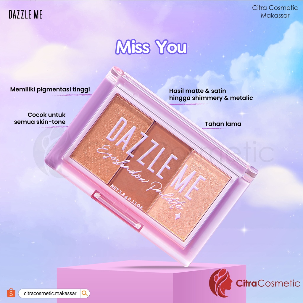 Dazzle Me Cutie Pie Eyeshadow Palette  Series | 01 Miss You | 02 Dream On