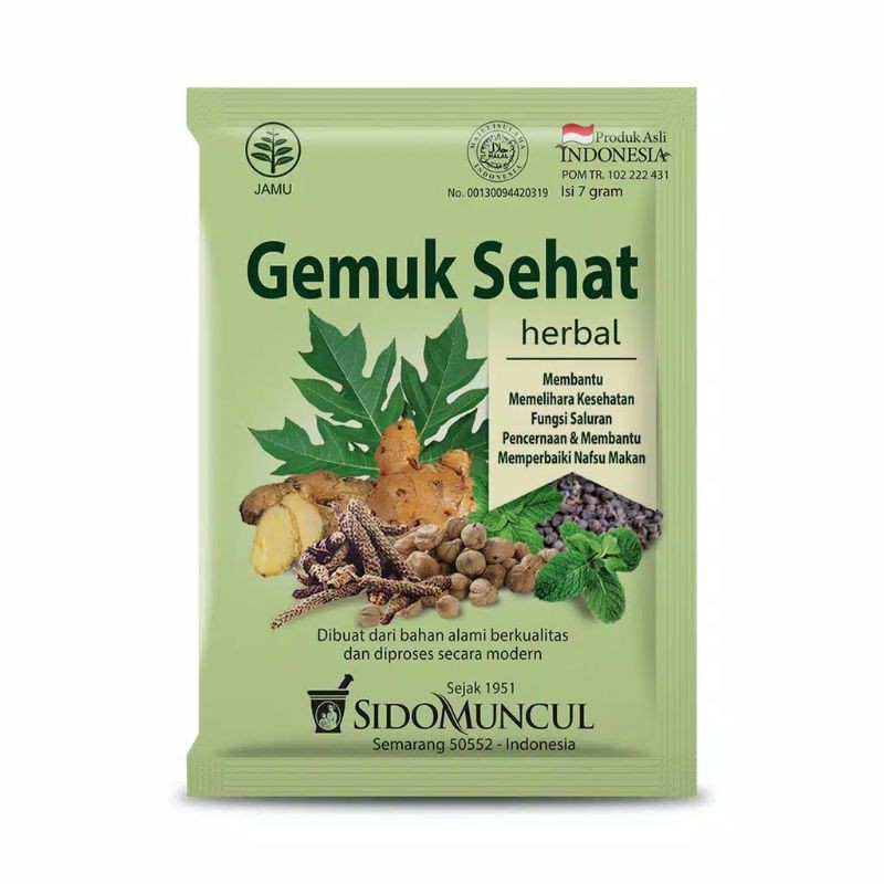 

gemuk sehat herbal_nafsumakan SIDOMUNCUL 10s