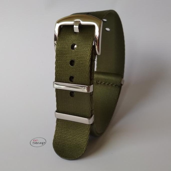 Tali Jam Nato Strap [Ps-15] Slim Seatbelt Nylon 20 Mm 22 Mm Terbaru