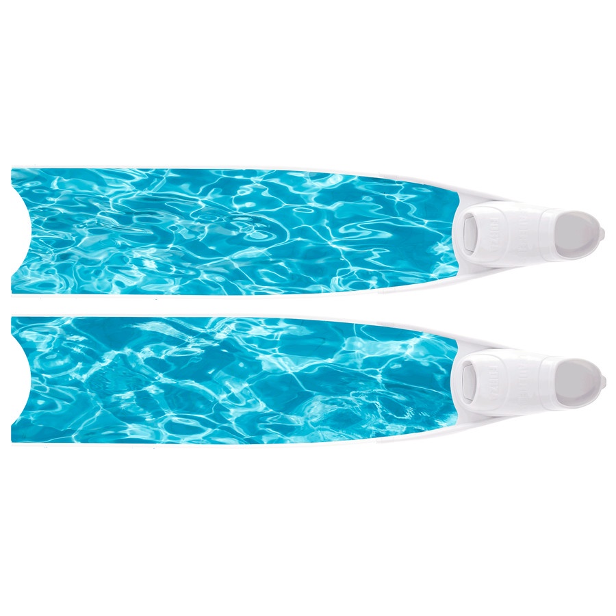 Long Fins Leaderfins Pure Carbon Blue Wave Freedive Spearfishing Fin Selam Apnea Kaki Katak panjang