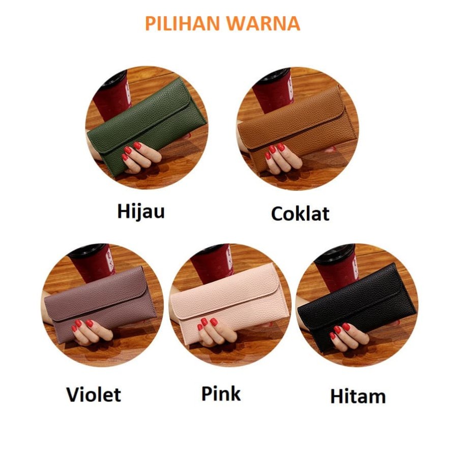 PROMO!!! Dompet Wanita Panjang Modern Compact Women Wallet Fashion Wanita