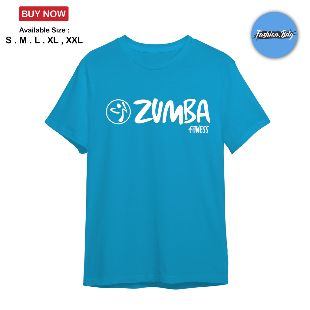 Kaos Baju Wanita Logo Zumba Fitness Ping Fanta Pelangi Katun Combed 30s Kaos Lengan Pendek Wanita