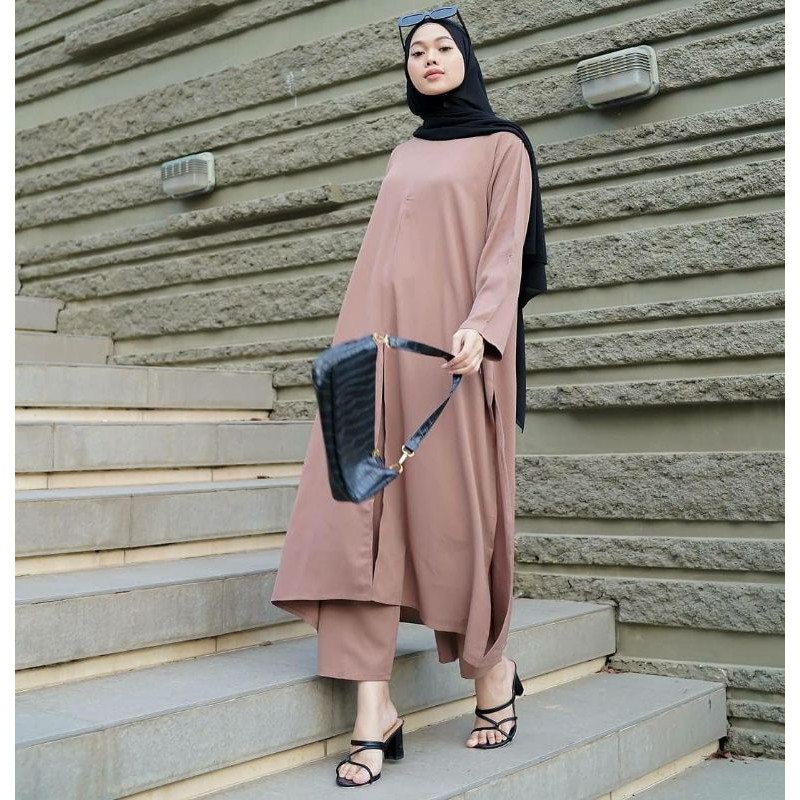 SAVIOLA SET TUNIK / ONE SET WOLFIS/ SET POLOS / LONG TUNIK