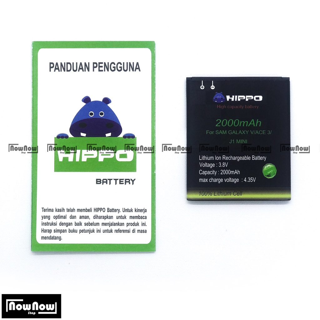 Baterai Hippo Samsung Galaxy Ace 3 S7270 S7272 S7275 Original Batre Batrai Battery HP Garansi Resmi Ori 100%