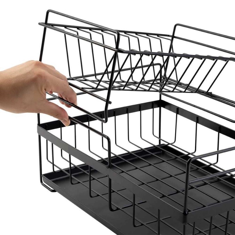Rak Piring Pisau Pengering Cuci Piring Organizer Dapur Kitchen Drain