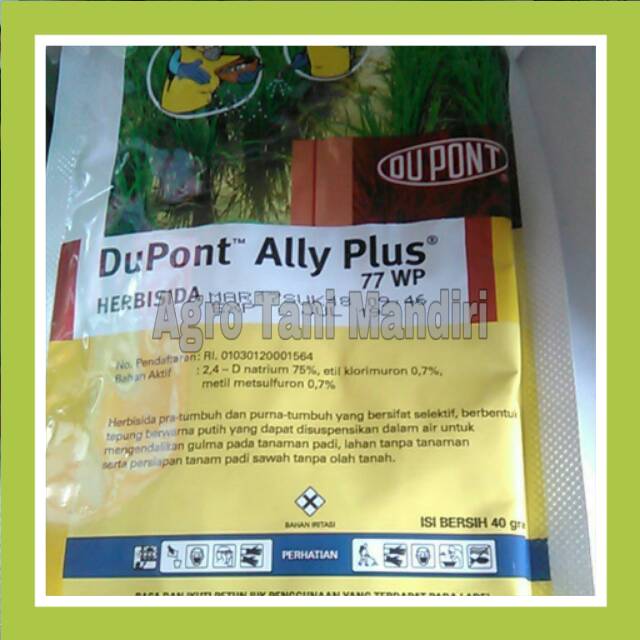 Obat Rumput Ally Plus Herbisida Selektif Untuk Gulma Sawah isi 40 gram