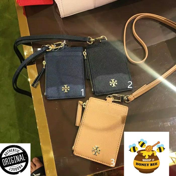 

Ready Lanyard Tory Burch Original Navy Black Kartu Kerja