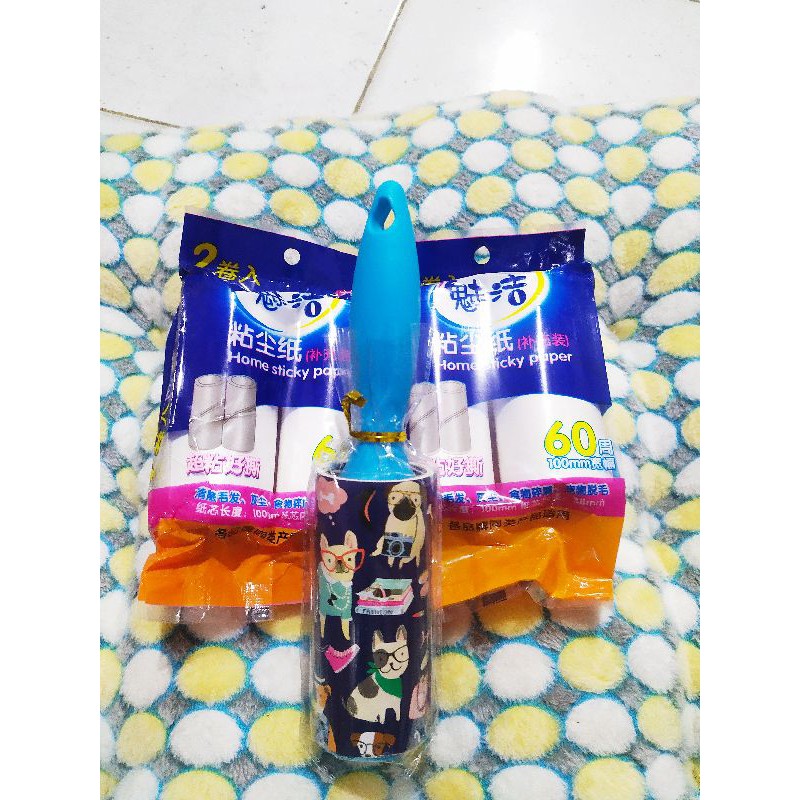 Isi Ulang Roller Pembersih Bulu / Roller Home Sticky Paper isi 2pcs