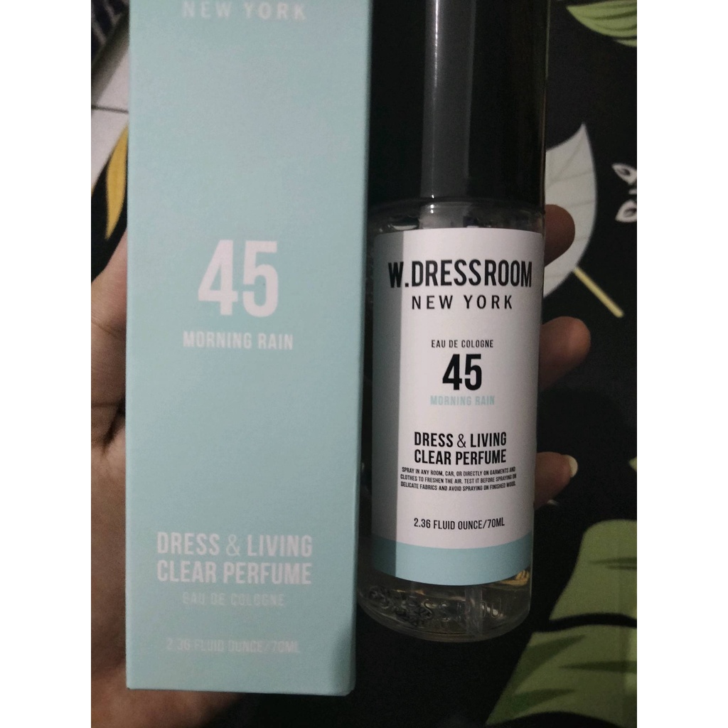 BPOM W DRESSROOM Dress &amp; Living Clear Perfume No. 45 Morning Rain (70ml) - Eau de Cologne, Parfum Korea