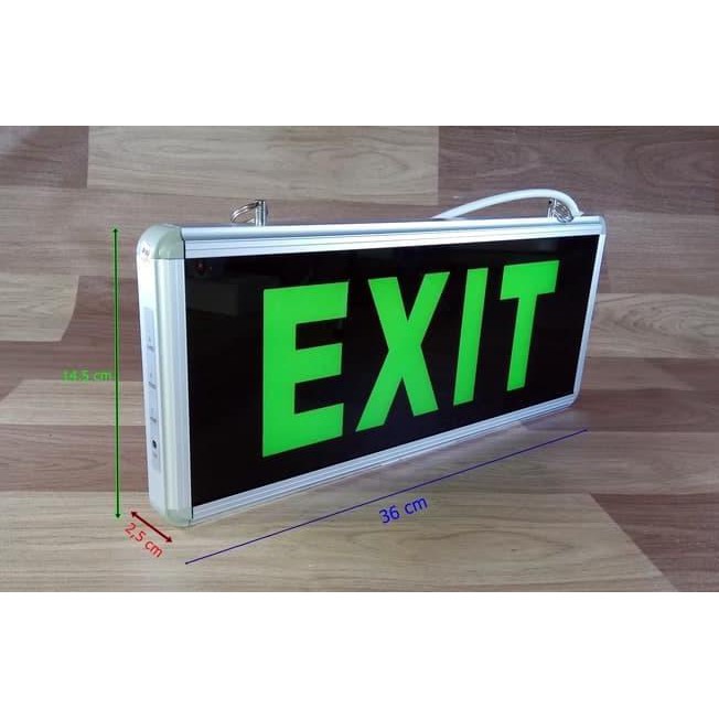 2kc5 lampu exit led / lampu petunjuk darurat emergency exit lamp 2 sisi -m1 3aw4