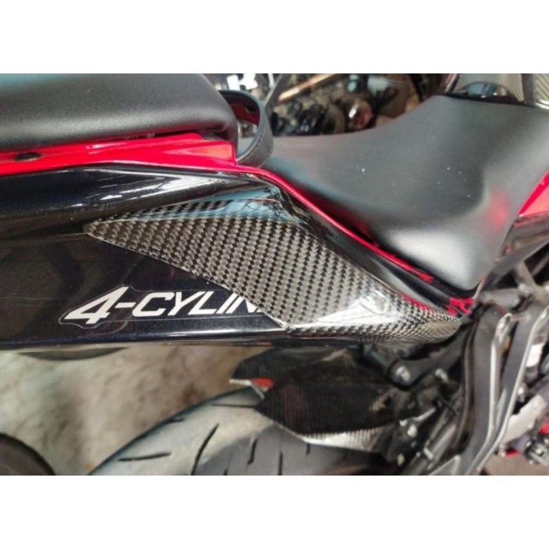 Tail Slider Body zx25r Protector Ninja ZX25R ZX-25R Carbon Kevlar Cover samping body ZX25R carbon