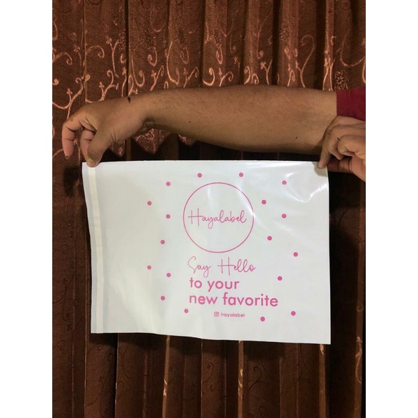 CUSTOM SABLON PLASTIK MURAH POLYMAILER 35cm x 45cm