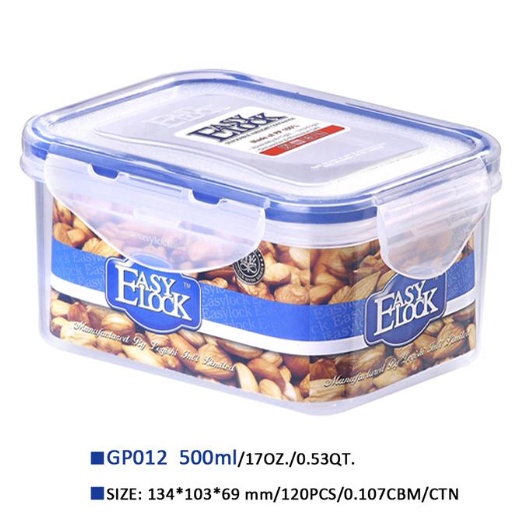 Food Container Bukan Lock &amp; Lock BPA FREE Aman Wadah Untuk MPASI BAYI Easy Lock / EasyLock - Tempat Makan 500ML 1,3Liter 2Liter /  Bukan Lock n Lock atau Bukan Lock&amp;Lock / Lunch Box /  Food Container untuk Tempat Susu Bubuk Bayi Kedap Udara