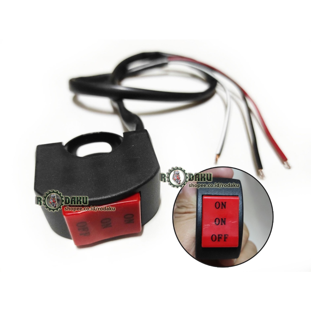 Saklar ON ON OFF Stang STD Motor 3 Tombol