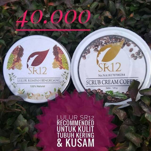 BODY SCRUB SR12 / LULUR BADAN SR12 / LULUR REMPAH BENGKOANG / LULUR KOPI SR12