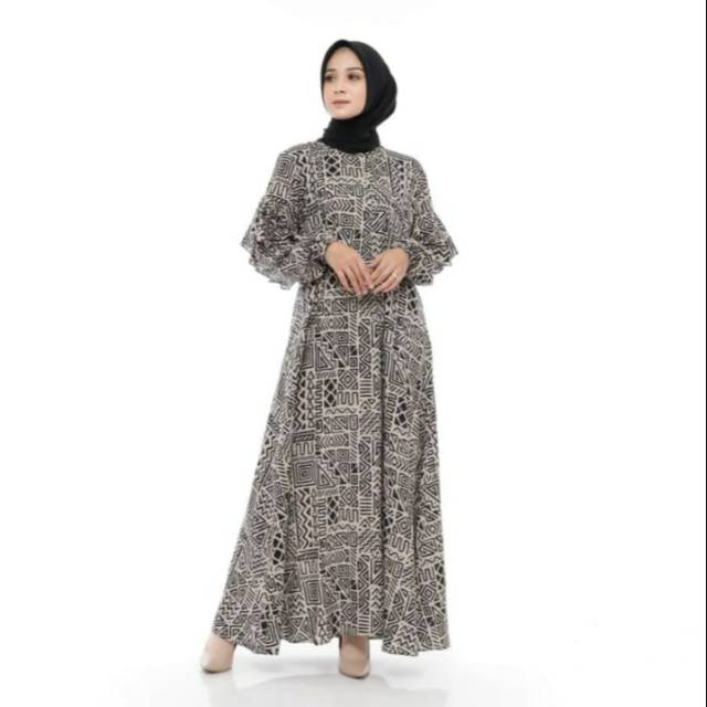 Gamis Wanita Original | Camila Dress Coklat