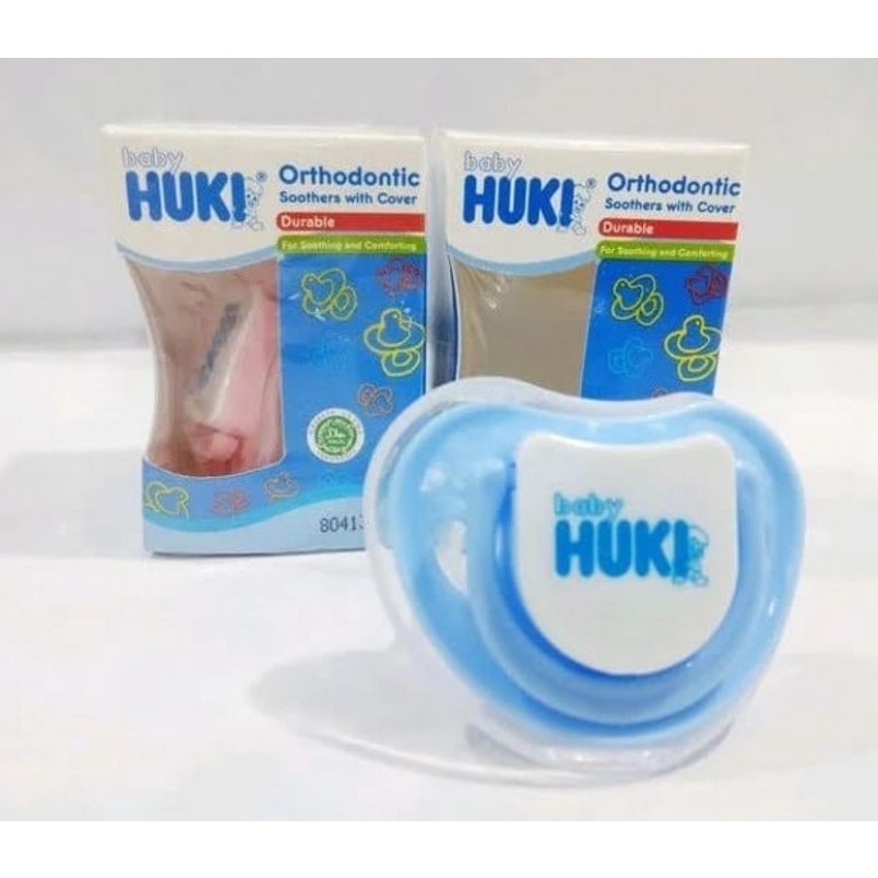 Morinz Huki Empeng Orthodontic Soother with Cover isi 1 (BOX)