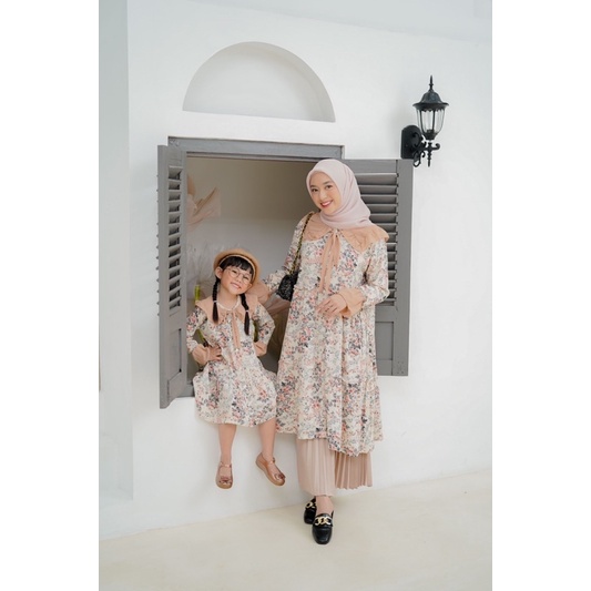 SYDNEY BAJU TUNIK KEMBAR MAMA ANAK COUPLE BAHAN ADEM PREMIUM