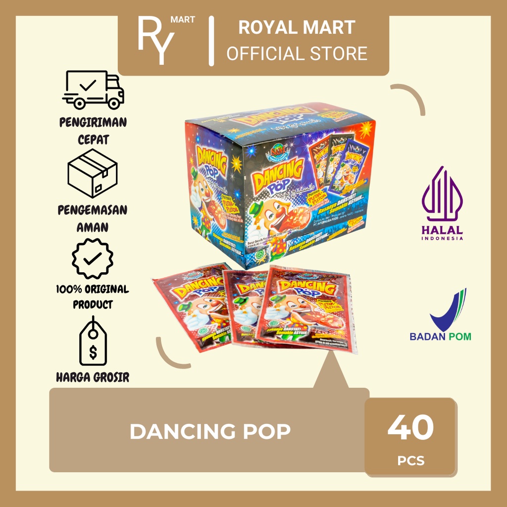 

Permen Dancing Pop Pletak Pletok Isi 40's