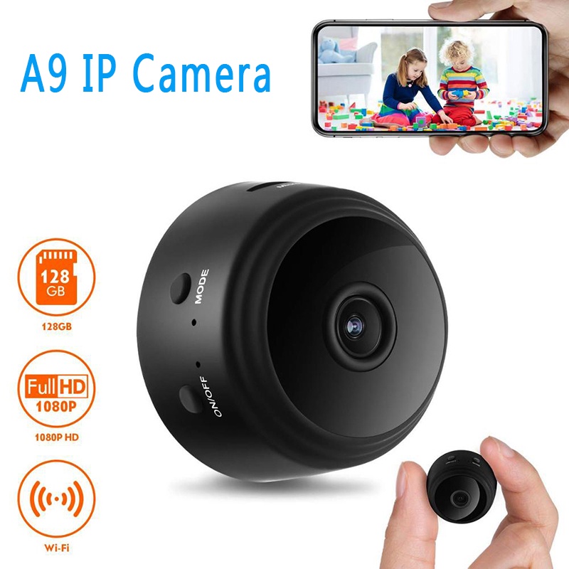 TOOL Spy A9 Wireless Mini IP Camera WiFi HD 1080P Smart CCTV Wireless Kamera IR Cam IP KAMERA PENGINTAI MINI