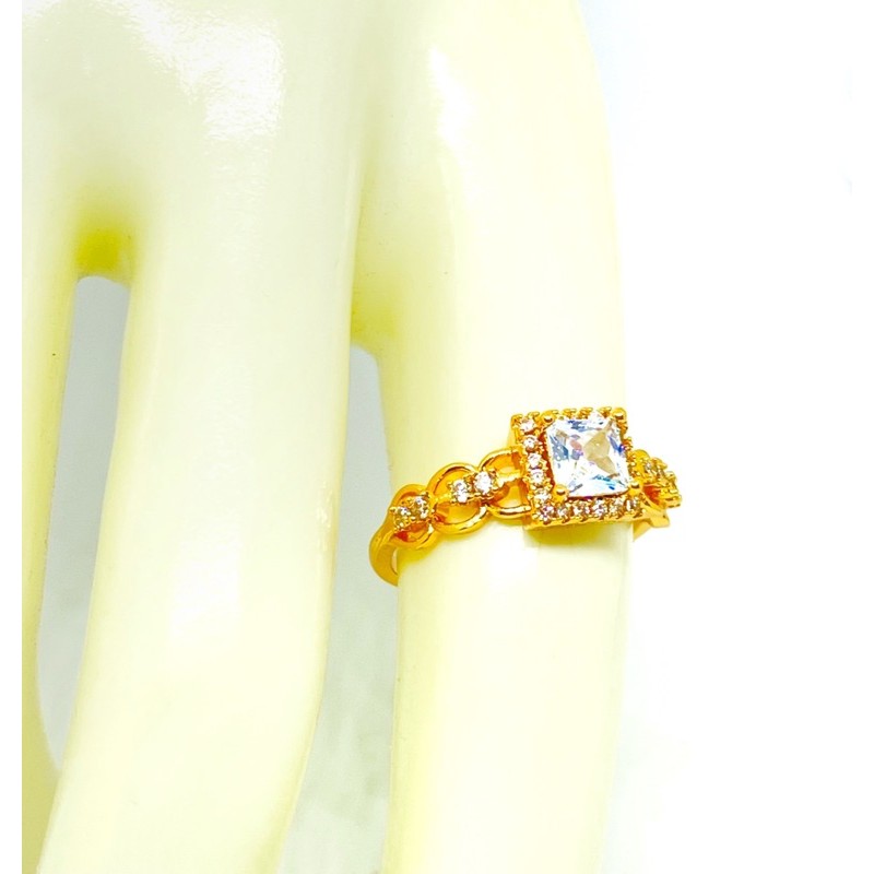 cincin wanita // perhiasan lapis emas//cincin permata//cincin