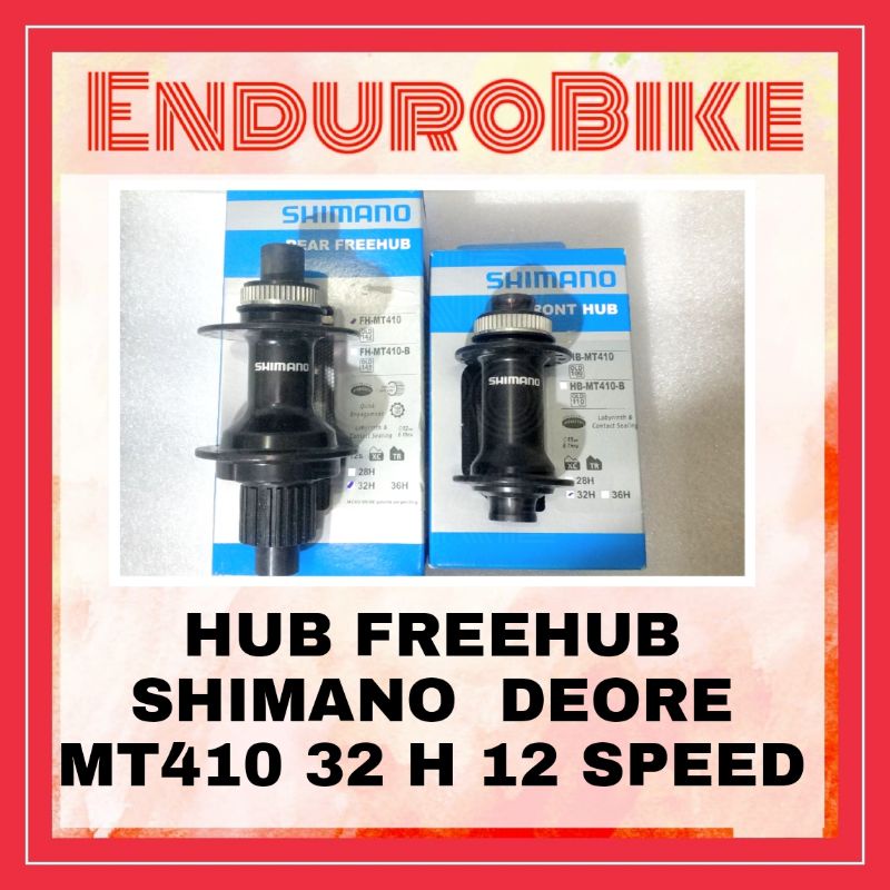 HUB FREEHUB SHIMANO DEORE HB-MT410 BOOST 32H 100-142 MT 410 ENDUROBIKE