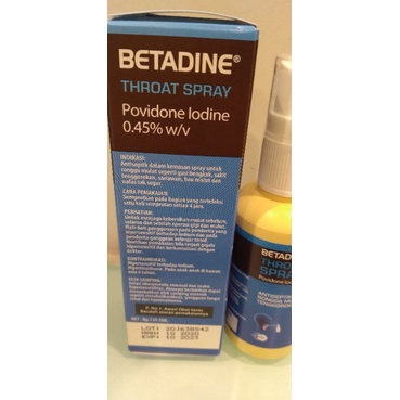 Betadine throat spray