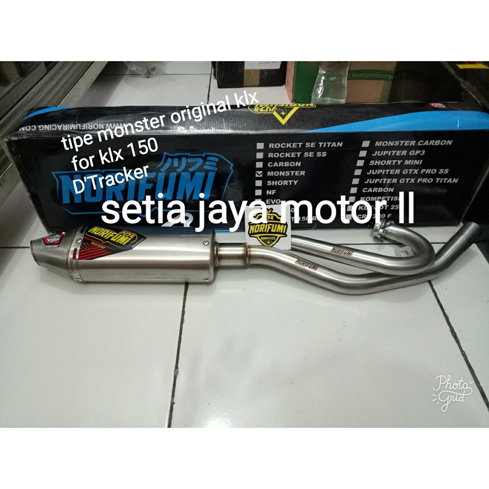 knalpot norifumi monster-klx-D tracker original norifumi  bac 94
