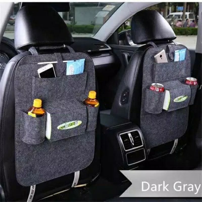 M3 Car Seat Organizer Gantungan Serbaguna Belakang Tempat Duduk Mobil Travelling Liburan Multifungsi