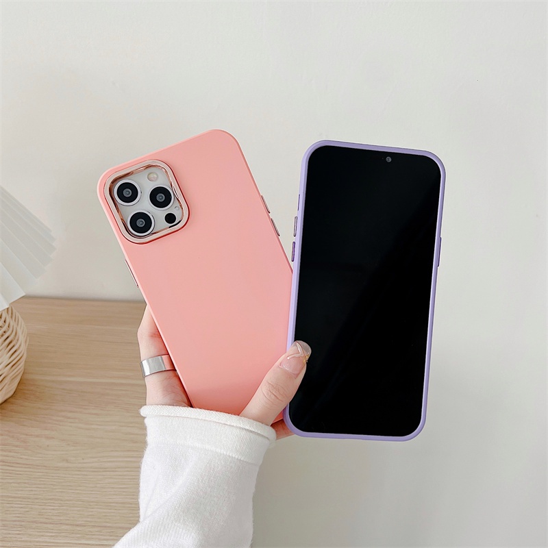 Hard case Bahan PP Warna Polos Untuk Iphone 11 12 13PROMAX X XS XR XSMAX 6 / 7 / 8 plus