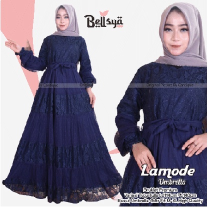 GAMIS BRUKAT KEBAYA TILE MAXY DRESS WANITA MUSLIM BROKAT VELVET MURAH GAMIS TERBARU HALIYA DRESS MOS