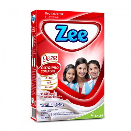 Zee Reguler 350gr Choco Swizz/ Honey /Strawberry /Vanilla Twist