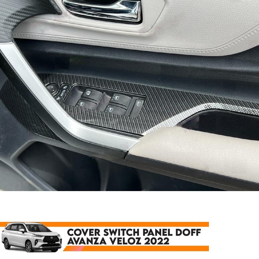 Cover Switch Panel Avanza Veloz 2022 Black Doff