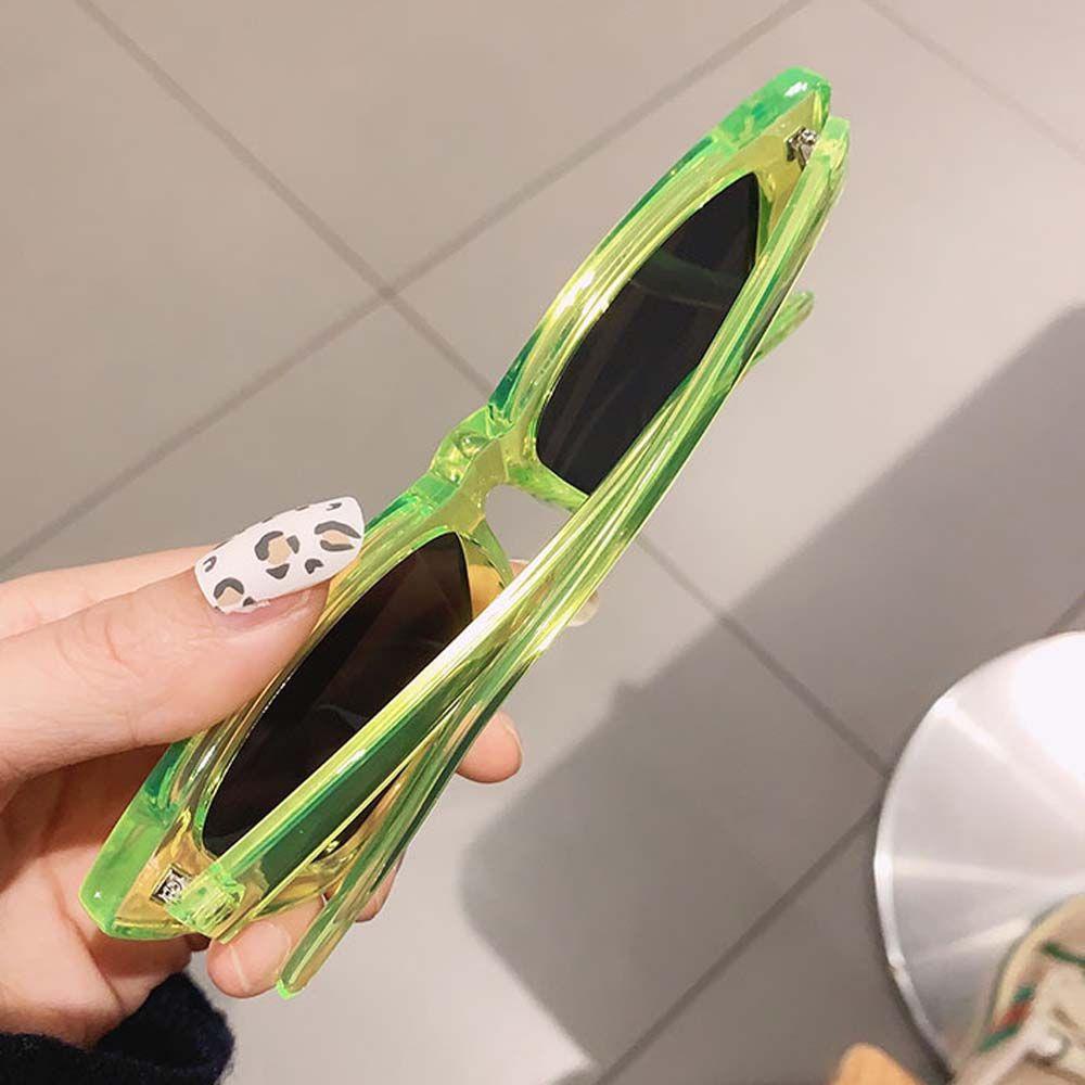 Mxbeauty Kacamata Hitam Mata Kucing Fashion Punk Hip Pop Motif Leopard Segitiga Kotak Hitam Gaya Korea Sunglasses