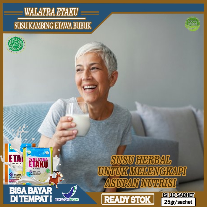 

Susu Untuk Melengkapi Asupan Gizi, Etaku Susu Kambing Etawa Bubuk Membantu Melengkapi Asupan Gizi Dan Nutrisi Tubuh, Walatra Susu Kambing Etaku Baik untuk Kesehatan Tubuh Anak, Ibu Hamil, Ibu Menyusui & Lansia