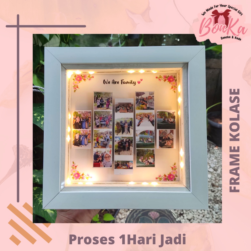 Frame Foto Kolase Kado untuk Sahabat Pacar Kado Ulang Tahun Hadiah Ultah Anniveesary Kado Foto Custo