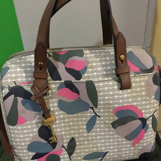 Tas Fossil Rachel Satchel Floral Multi/White