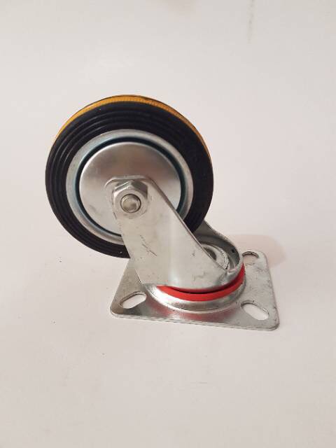 Roda Karet Hidup 3 Inch Roda Troli Hidup 3 Inch