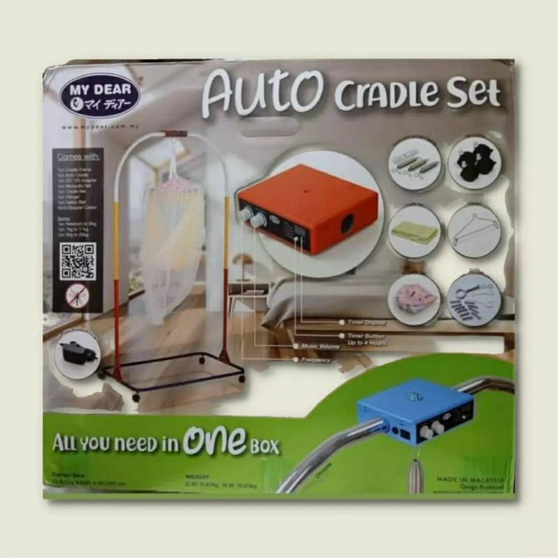 Tiang Ayunan My Dear Auto Cradle - 1 set lengkap tiang ayunan + mesin + kain ayunan