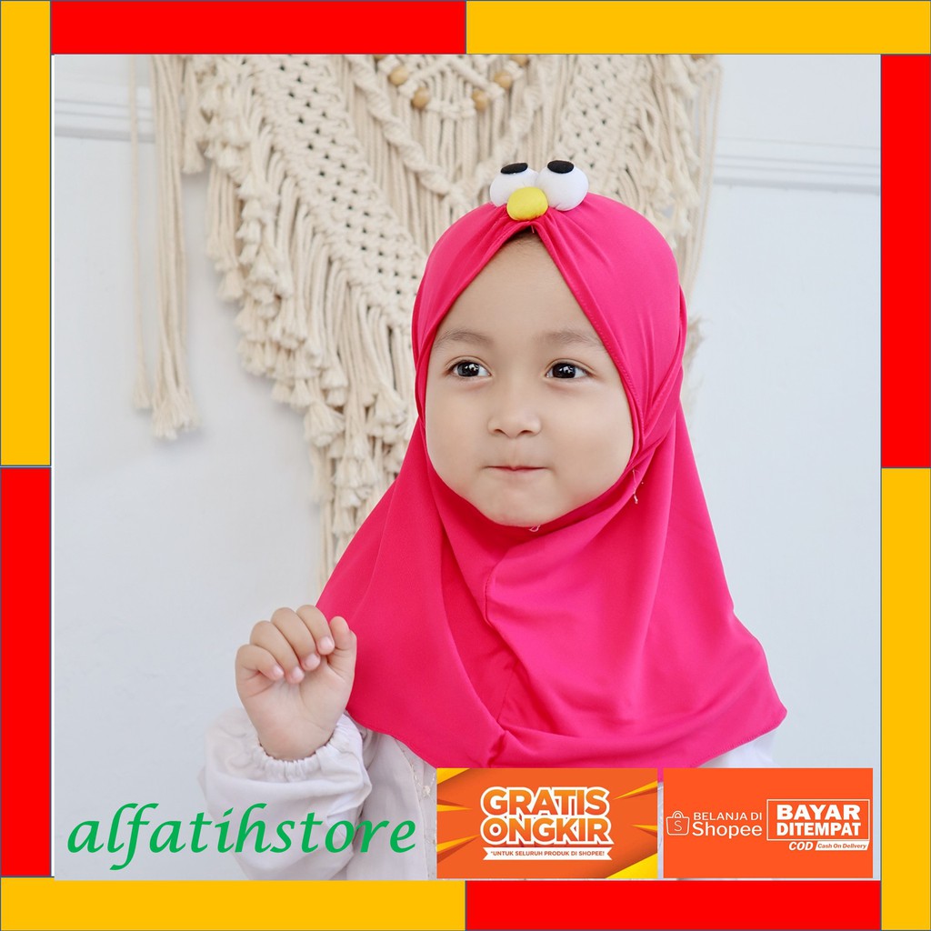 TOP PRODUK JILBAB ANAK ELMO / JILBAB ANAK LUCU / HIJAB ANAK MURAH / KERUDUNG ANAK PEREMPUAN KERUDUNG ANAK BAYI PEREMPUAN JILBAB ANAK 2 TAHUN HIJAB ANAK BAYI TERBARU