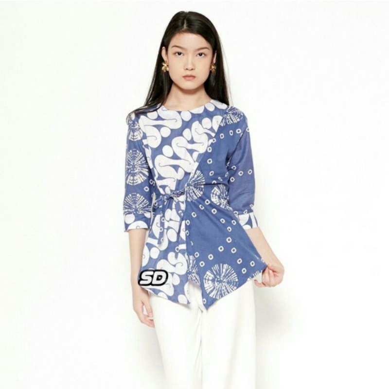 Atasan Batik Wanita PPBTK07 Modern Batik murah Cassual Atasanbatik Wanitabatik /Atasanwanita...-Model 1
