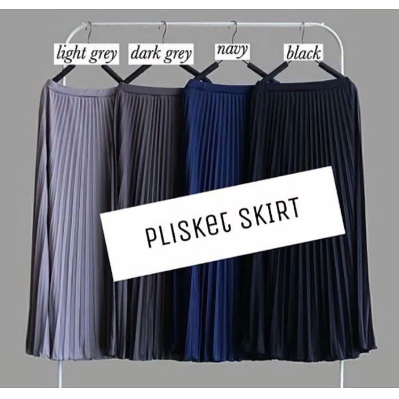 Rok Plisket Panjang Lidi Mayung All Size Super Premium