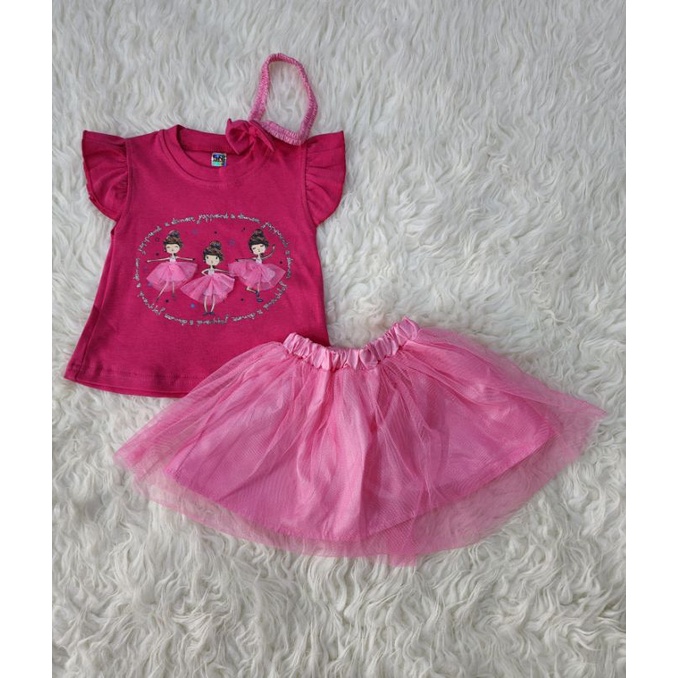 sofiebabyshop set atasan tutu + bandana