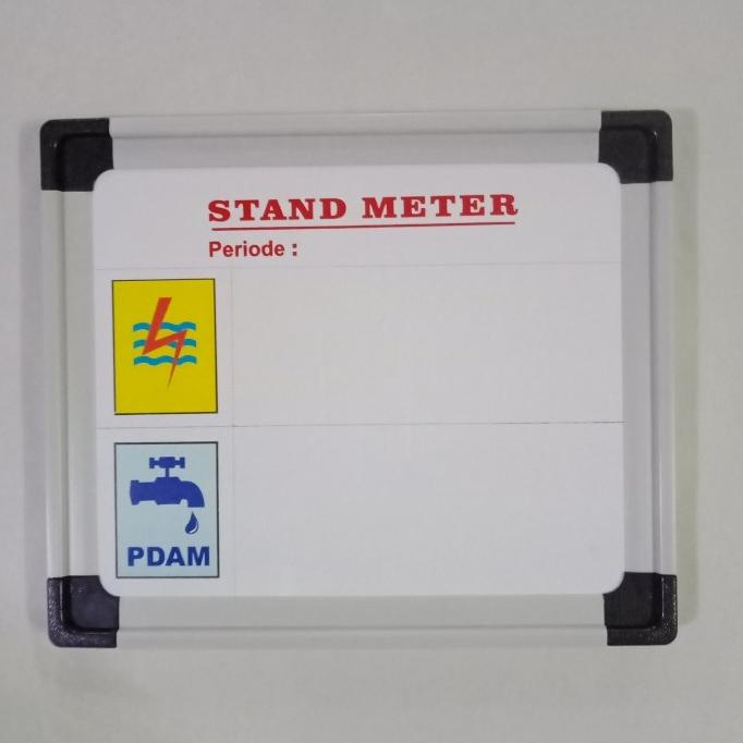 

(BISA COD) Papan Stand Meter PLN / PAM ( White Board ) CUCI GUDANG Kode 1028