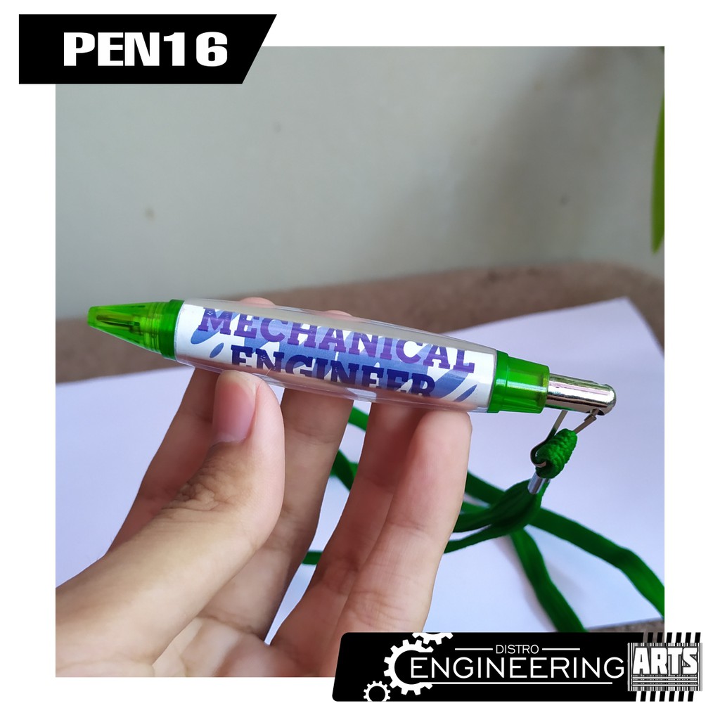 

Souvernir Pulpen Kalung Hijau Sticker Mechanical engineering - PEN16