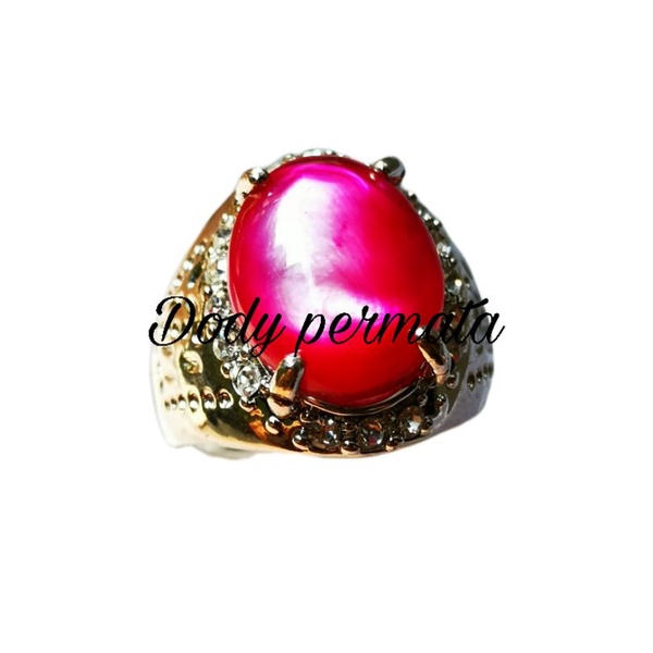 Batu akik merah ruby fosil keran9 antik
